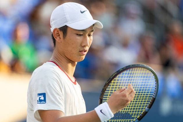 August 4, 2026, Montreal, Quebec, Canada: JUNCHENG SHANG from China in match against Andrey Rublev (10) in second round at Canadian Open at IGA stadium in Montreal, Quebec, Canada on 2026-08-04 Montreal Canada - ZUMAl189 20260804_zsp_l189_118 Copyright: xYannickxLegarex