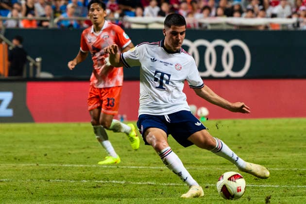 August 4, 2026, Seogwipo, Jeju, South Korea: FC Bayern Munich midfielder FELIPE CHAVEZ (30) attempts a shot in an exhibition match between BundesligaÃ¢â‚¬â ¢s FC Bayern Munich and K League 1Ã¢â‚¬â ¢s Jeju SK FC, during the Audi Football Summit 2026 on Tuesday, Aug. 4, 2026 at the Jeju World Cup Stadium in Seogwipo, South Korea. FC Bayern Munich 2:1 Jeju SK FC Exhibition  - ZUMAh163 20260804_znp_h163_028 Copyright: xJintakxHanx