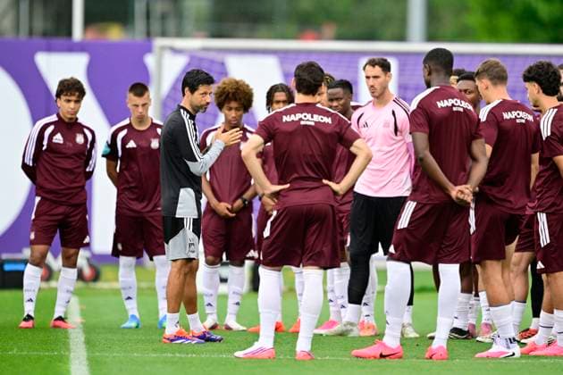 PAOK v RSC Anderlecht - UEFA Europa League - media activities 05 08 2026 ANDERLECHT, BELGIUM - AUGUST 05 : Bruno Vitor head coach of RSC Anderlecht during a training session ahead of the UEFA Europa League third qualifying round1st leg match between PAOK and RSC Anderlecht on August 5, 2026 in Anderlecht, Belgium, 05 08 2026 Anderlecht Belgium  Copyright: xJanxDexMeuleneirx