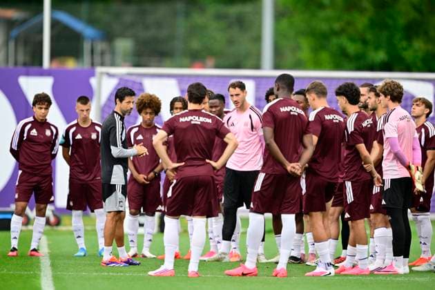 PAOK v RSC Anderlecht - UEFA Europa League - media activities 05 08 2026 ANDERLECHT, BELGIUM - AUGUST 05 : Bruno Vitor head coach of RSC Anderlecht during a training session ahead of the UEFA Europa League third qualifying round1st leg match between PAOK and RSC Anderlecht on August 5, 2026 in Anderlecht, Belgium, 05 08 2026 Anderlecht Belgium  Copyright: xJanxDexMeuleneirx