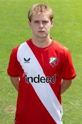 UTRECHT , 04-08-2026 , Sportcomplex Zoudenbalch , season 2026 2027 , season 2026 2027 , Dutch Keukenkampioen divisie , football , photocall Jong FC Utrecht , picture shows Matyas Havelka photocall Jong Utrecht  x205461597x Copyright: