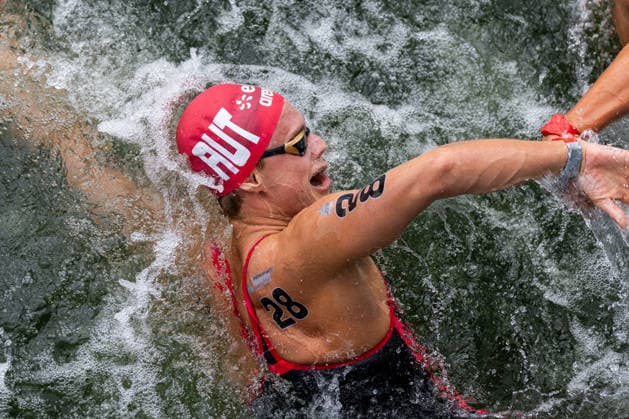 SWIMMING - EAC 2026 PARIS,FRANCE,05.AUG.26 - SWIMMING - European Aquatics Championships Paris 2026, open water, 5km, men. Image shows Luca Karl (AUT).  GEPAxpictures xPhilippxBrem