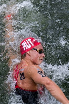 SWIMMING - EAC 2026 PARIS,FRANCE,05.AUG.26 - SWIMMING - European Aquatics Championships Paris 2026, open water, 5km, men. Image shows Luca Karl (AUT).  GEPAxpictures xPhilippxBrem