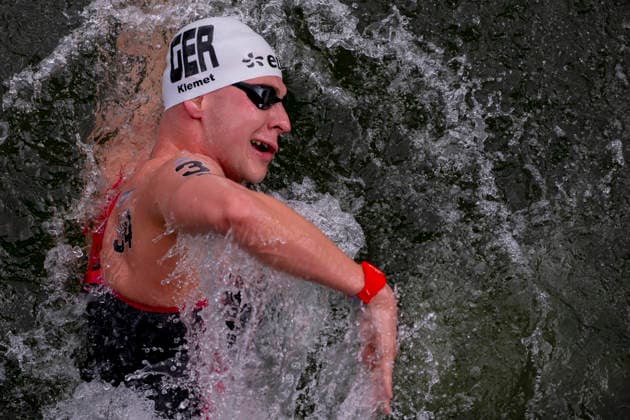 France, Paris, Centre Aquatique Olympique Metropole du Grand Paris, 05.08.2026, European Aquatics Championships Artistic Swimming, Day 6, 5km Open Water, Oliver Klemet of Germany, Photo by Eibner Pressefoto Tino Henschel European Aquatics Championships Artistic Swimming, Day 6, 5km Open Water Paris *** France, Paris, Centre Aquatique Olympique Metropole du Grand Paris, August 5, 2026, European Aquatics Championships – Artistic Swimming, Day 6, 5 km Open Water, Oliver Klemet of Germany, Photo by Eibner Pressefoto Tino Henschel, European Aquatics Championships – Artistic Swimming, Day 6, 5 km Open Water, Paris Copyright: xEibnerxPressefotox