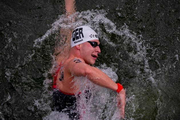France, Paris, Centre Aquatique Olympique Metropole du Grand Paris, 05.08.2026, European Aquatics Championships Artistic Swimming, Day 6, 5km Open Water, Oliver Klemet of Germany, Photo by Eibner Pressefoto Tino Henschel European Aquatics Championships Artistic Swimming, Day 6, 5km Open Water Paris *** France, Paris, Centre Aquatique Olympique Metropole du Grand Paris, August 5, 2026, European Aquatics Championships – Artistic Swimming, Day 6, 5 km Open Water, Oliver Klemet of Germany, Photo by Eibner Pressefoto Tino Henschel, European Aquatics Championships – Artistic Swimming, Day 6, 5 km Open Water, Paris Copyright: xEibnerxPressefotox