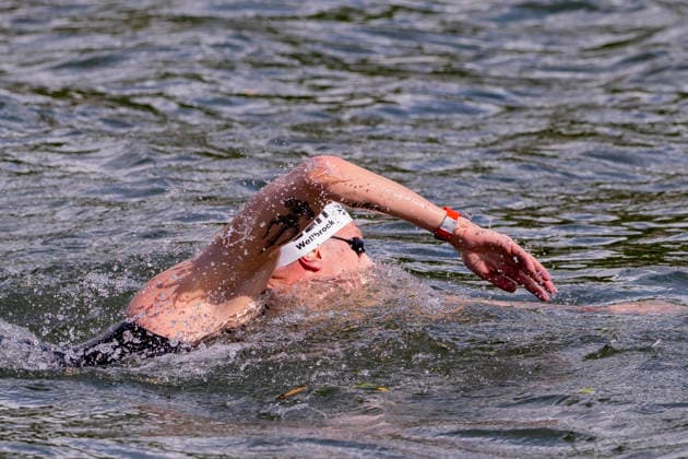France, Paris, Centre Aquatique Olympique Metropole du Grand Paris, 05.08.2026, European Aquatics Championships Artistic Swimming, Day 6, 5km Open Water, Florian Wellbrock of Germany, Photo by Eibner Pressefoto Tino Henschel European Aquatics Championships Artistic Swimming, Day 6, 5km Open Water Paris *** France, Paris, Centre Aquatique Olympique Metropole du Grand Paris, August 5, 2026, European Aquatics Championships – Artistic Swimming, Day 6, 5 km Open Water, Florian Wellbrock of Germany, Photo by Eibner Pressefoto Tino Henschel, European Aquatics Championships – Artistic Swimming, Day 6, 5 km Open Water, Paris Copyright: xEibnerxPressefotox