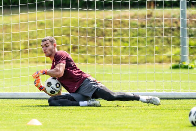 SOCCER - UEFA EL, RBS vs Pafos SALZBURG,AUSTRIA,05.AUG.26 - SOCCER - UEFA Europa League, qualification, Red Bull Salzburg vs Pafos FC, preview, training RBS. Image shows Christian Zawieschitzky (RBS).  GEPAxpictures xJulioxArellano