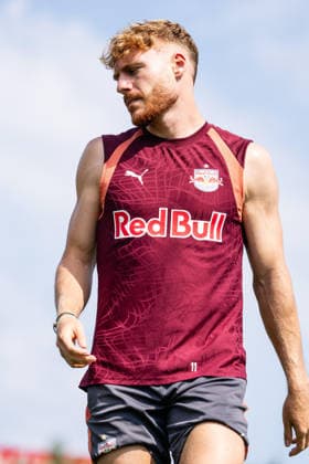 SOCCER - UEFA EL, RBS vs Pafos SALZBURG,AUSTRIA,05.AUG.26 - SOCCER - UEFA Europa League, qualification, Red Bull Salzburg vs Pafos FC, preview, training RBS. Image shows Yorbe Vertessen (RBS).  GEPAxpictures xJulioxArellano