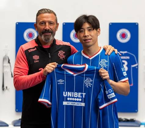 Rangers sign Daisuke Yokota from Hannover 96. Rangers sign Daisuke Yokota - The Rangers Training Centre, Glasgow, Lanarkshire, Scotland, UK - 05 Aug 2026Glasgow The Rangers Training Centre Lanarkshire, Scotland United Kingdom EDITORIAL USE ONLY  Copyright: xRangersxFC Shutterstockx 17046907u