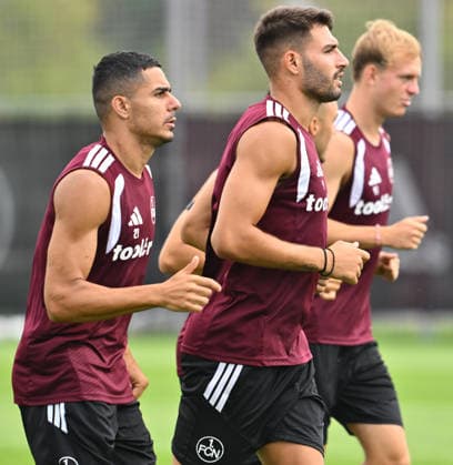 05.08.2026 - Fussball - 2. Fussball - Bundesliga - Saison 2026 2027 - 1. FC Nürnberg Nuernberg FCN ( Club ) - Training - Sportfoto Zink - xwoxzix - Ioannis Masouras (21, 1. FC Nürnberg FCN ) Alexios Kalogeropoulos (4, 1. FC Nürnberg FCN ) *** August 5, 2026 Soccer 2 Bundesliga 2026–2027 Season 1 FC Nuremberg Nuremberg FCN Club Training Sports Photo Zink xwoxzix Ioannis Masouras 21, 1 FC Nuremberg FCN Alexios Kalogeropoulos 4, 1 FC Nuremberg FCN