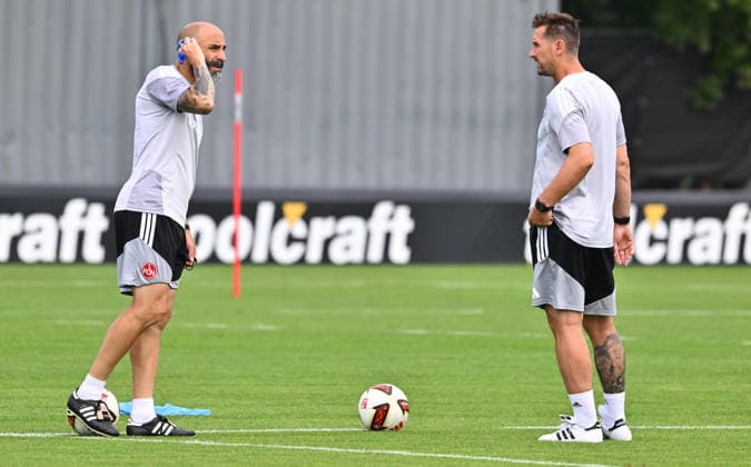 05.08.2026 - Fussball - 2. Fussball - Bundesliga - Saison 2026 2027 - 1. FC Nürnberg Nuernberg FCN ( Club ) - Training - Sportfoto Zink - xwoxzix - Javier Pinola (Co-Trainer 1. FC Nürnberg FCN ) Miroslav Miro Klose ( Trainer 1. FC Nürnberg FCN ) *** August 5, 2026 Soccer 2 Bundesliga 2026–2027 Season 1. FC Nürnberg Nuremberg FCN Club Training Sports Photo Zink xwoxzix Javier Pinola Assistant Coach 1. FC Nürnberg FCN Miroslav Miro Klose Head Coach 1 FC Nuremberg FCN