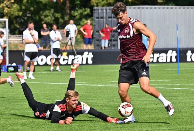 05.08.2026 - Fussball - 2. Fussball - Bundesliga - Saison 2026 2027 - 1. FC Nürnberg Nuernberg FCN ( Club ) - Training - Sportfoto Zink - xwoxzix - Jan Reichert (1, 1. FC Nürnberg FCN ) Javier Fernandez (8, 1. FC Nürnberg FCN ) *** August 5, 2026 Soccer 2 Bundesliga 2026–2027 Season 1 FC Nuremberg FCN Club Training Sports Photo Zink xwoxzix Jan Reichert 1, 1 FC Nuremberg FCN Javier Fernandez 8, 1 FC Nuremberg FCN