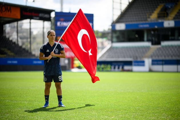 LEUVEN, BELGIUM - 5 AUGUST, 2026: Busem Seker - The match of CP Mini Tournament 5. UEFA Women Champions League Metalist 1925 (FC Kharkiv) vs Fenerbahce at Den Dreef.  Copyright: xVitaliixKliuievx