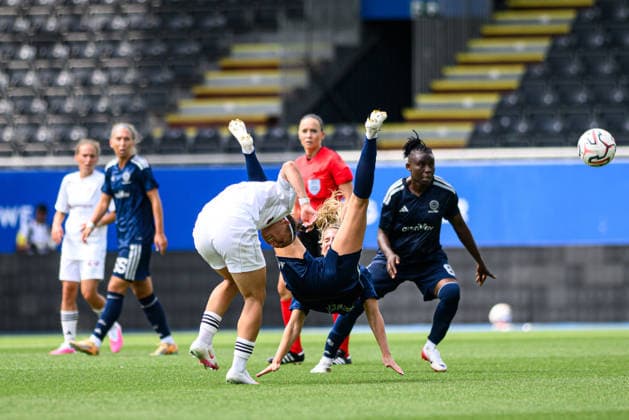 LEUVEN, BELGIUM - 5 AUGUST, 2026: - The match of CP Mini Tournament 5. UEFA Women Champions League Metalist 1925 (FC Kharkiv) vs Fenerbahce at Den Dreef.  Copyright: xVitaliixKliuievx