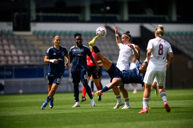 LEUVEN, BELGIUM - 5 AUGUST, 2026: - The match of CP Mini Tournament 5. UEFA Women Champions League Metalist 1925 (FC Kharkiv) vs Fenerbahce at Den Dreef.  Copyright: xVitaliixKliuievx