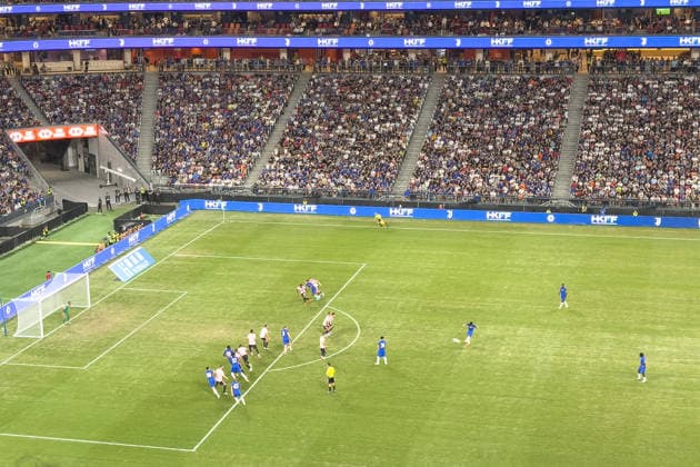 HONG KONG-SPORTS CHELSEA-JUVENTUS Players of Chelsea and Juventus compete during the second half of their exhibition football match at the Kai Tak Stadium on August 5, 2026 in Hong Kong. Juventus claimed a 1-0 victory over Chelsea. (Photo by Kevin Li TMHK via Nexpher Images) Hong Kong