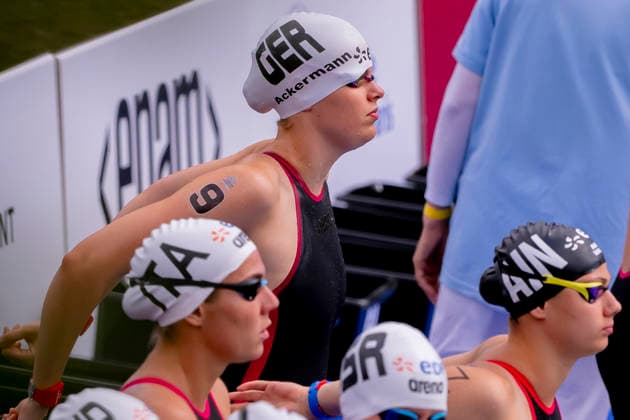 France, Paris, Centre Aquatique Olympique Metropole du Grand Paris, 05.08.2026, European Aquatics Championships Artistic Swimming, Day 6, 5km Womans Open Water, Julia Ackermann of Germany, Photo by Eibner Pressefoto Tino Henschel European Aquatics Championships Artistic Swimming, Day 6, 5km Womans Open Water Paris *** France, Paris, Centre Aquatique Olympique Metropole du Grand Paris, August 5, 2026, European Aquatics Championships – Artistic Swimming, Day 6, Women’s 5 km Open Water, Julia Ackermann of Germany, Photo by Eibner Pressefoto Tino Henschel European Aquatics Championships – Artistic Swimming, Day 6, Women’s 5 km Open Water, Paris Copyright: xEibnerxPressefotox
