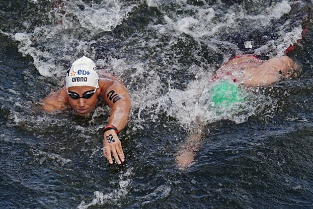 Open Water, Women s 5km, Ginevra TADDEUCCI from Italy, gold medal at the European Aquatics Championships Paris 2026, Paris, August 05, 2026 .  Copyright: xGianxMattiaxD Alberto LaPressex