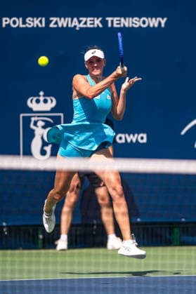 Warszawa 05.08.2026. Tennis. WTA, Tennis Damen 125 Warsaw T-Mobile Polish Open, day 4, Warsaw, Poland --- Tenis. Turniej WTA 125 Warsaw T-Mobile Polish Open, dzien 4, Warszawa Persons shown : Martyna Kubka Fot. Kai Taller Arena Akcji NEWSPIX.PL --- newspix.pl 