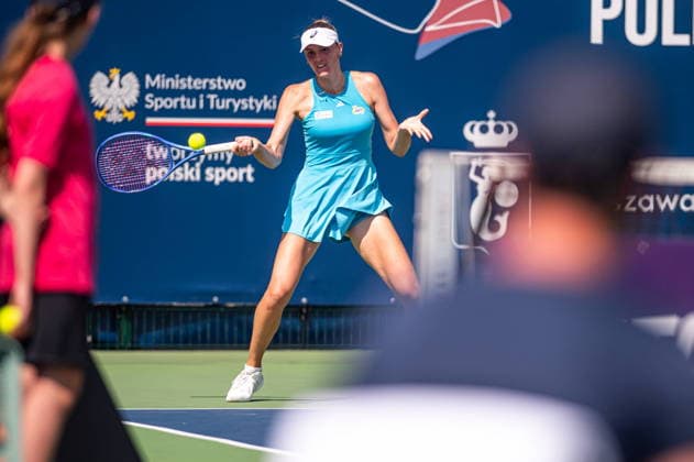 Warszawa 05.08.2026. Tennis. WTA, Tennis Damen 125 Warsaw T-Mobile Polish Open, day 4, Warsaw, Poland --- Tenis. Turniej WTA 125 Warsaw T-Mobile Polish Open, dzien 4, Warszawa Persons shown : Martyna Kubka Fot. Kai Taller Arena Akcji NEWSPIX.PL --- newspix.pl 