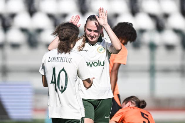 260805 Vilde Haslund of Hammarby celebrates after scoring 0-4 during the UEFA Women s Champions League qualifying match between Hammarby and Apolonia on August 5, 2026 in Biella. Photo: Daniele Buffa BILDBYRAN COP 18 XY0120 fotboll football soccer fotball uefa womens champions league hammarby apolonia dam bbeng kval jubel *** August 5, 2026: Vilde Haslund of Hammarby celebrates after scoring the 0-4 goal during the UEFA Women’s Champions League qualifying match between Hammarby and Apolonia on August 5, 2026 in Biella. Photo by Daniele Buffa. BILDBYRAN COP 18 XY0120 soccer football UEFA Women’s Champions League Hammarby Apolonia women’s BBENG qualifiers celebration  Copyright: DanielexBuffa BB260805BB281