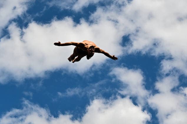 European Aquatics Championship 2026 - High Diving Catalin Preda during the High Diving training at the European Swimming Championships 2026 in Paris on August 5, 2026. Photo by Tomas Stevens ABACAPRESS.COM Paris France  Copyright: xStevensxTomas ABACAx