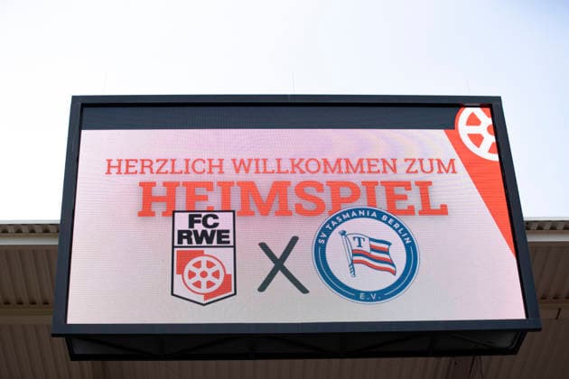 Regionalliga Nordost: FC Rot-Weiß Erfurt vs. SV Tasmania Berlin; Erfurt; 05.08.2026 FC Rot-Weiß Erfurt gegen SV Tasmania Berlin Regionalliga Nordost: FC Rot-Weiß Erfurt vs. SV Tasmania Berlin; Steigerwaldstadion Erfurt; 05.08.2026 *** Northeast Regional League: FC Rot Weiß Erfurt vs. SV Tasmania Berlin, Erfurt, August 5, 2026; FC Rot Weiß Erfurt vs. SV Tasmania Berlin, Northeast Regional League, Steigerwaldstadion, Erfurt, August 5, 2026 Copyright: xBEAUTIFULxSPORTS Duehringx