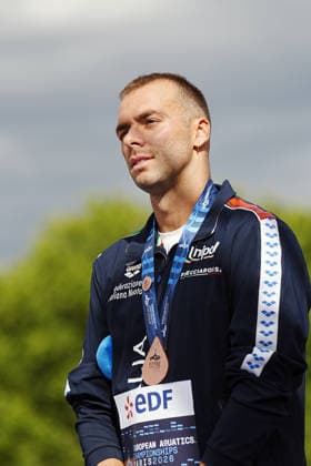 Open Water, Men s 5km, Gregorio PALTRINIERI from Italy, bronze, at the European Aquatics Championships Paris 2026, Paris, August 05, 2026 .  Copyright: xGianxMattiaxD Alberto LaPressex