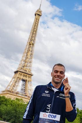 Open Water, Men s 5km, Gregorio PALTRINIERI from Italy, bronze, at the European Aquatics Championships Paris 2026, Paris, August 05, 2026 .  Copyright: xGianxMattiaxD Alberto LaPressex