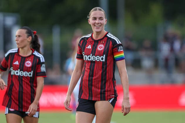 Frankfurt am Main, Germany - August 2026: Laura Freigang (Eintracht Frankfurt) during the second Qualifying Round Match Eintracht Frankfurt and Omonia Nicosia - Semi-finals of the UEFA Womens LP Mini Tournament at Stadium am Bretanobad in Frankfurt am Main, Germany *** Frankfurt am Main, Germany, August 2026 Laura Freigang Eintracht Frankfurt during the second qualifying round match between Eintracht Frankfurt and Omonia Nicosia in the semifinals of the UEFA Women s LP Mini Tournament at Stadium am Bretanobad in Frankfurt am Main, Germany Copyright: HMBxMedia JoaquimxFerreira