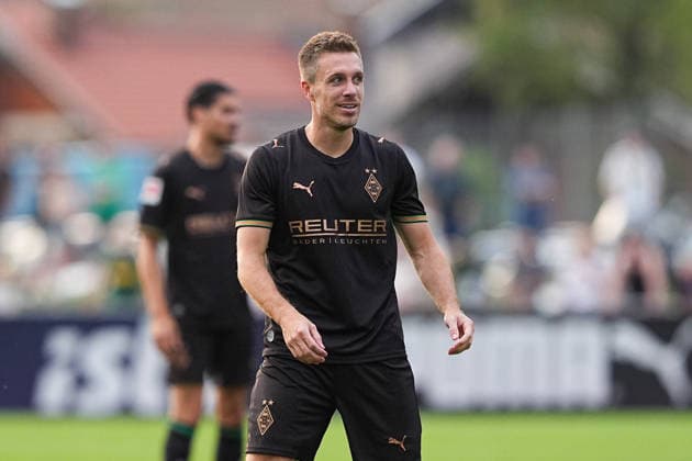 05.08.2026, xydrx, Fußball, Testspiel, FC Rottach-Egern - Borussia Mönchengladbach, Saison 2026 2027, Stadion am Birkenmoos: Patrick Herrmann (Borussia Moenchengladbach, 12) als Überraschungsspieler DFB regulations prohibit any use of photographs as image sequences and or quasi-video. *** August 5, 2026, xydrx, soccer, friendly match, FC Rottach Egern vs. Borussia Mönchengladbach, 2026–2027 season, Birkenmoos Stadium, Patrick Herrmann, Borussia Mönchengladbach, No. 12 as a surprise player; DFB regulations prohibit any use of photographs as image sequences and or quasi-video Copyright: HMBxMedia YannisxDreimann