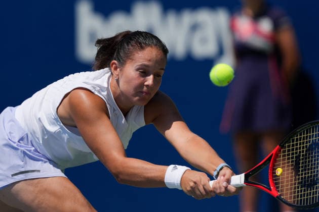 National Bank Open 2026 - Day 5 TORONTO, CANADA - AUGUST 5 : Daria Kasatkina of Australia in action against Elena Rybakina of Kazakhstan in the round of 64 during the WTA, Tennis Damen 1000 National Bank Open in Toronto, Ontario, Canada on August 5, 2026. Mert Alper Dervis Anadolu Ontario Canada. Editorial use only. Please get in touch for any other usage.  Copyright: x2026xAnadoluxMertxAlperxDervisx