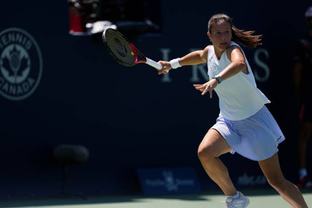 National Bank Open 2026 - Day 5 TORONTO, CANADA - AUGUST 5 : Daria Kasatkina of Australia in action against Elena Rybakina of Kazakhstan in the round of 64 during the WTA, Tennis Damen 1000 National Bank Open in Toronto, Ontario, Canada on August 5, 2026. Mert Alper Dervis Anadolu Ontario Canada. Editorial use only. Please get in touch for any other usage.  Copyright: x2026xAnadoluxMertxAlperxDervisx