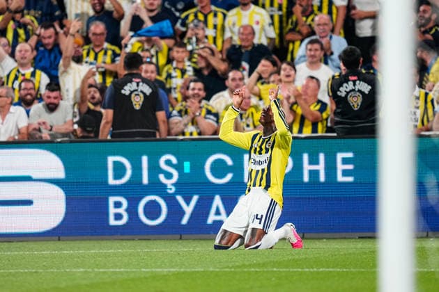 Fenerbahce SK v Sturm Graz - UEFA Champions League 2026 27 Third Qualifying Round First Leg Anderson Talisca of Fenerbahce celebrates his team s first goal during the UEFA Champions League 2026 27 third qualifying round first leg match between Fenerbahce SK and Sturm Graz at Fenerbahce Sükrü Saracoglu Spor Kompleksi on August 05, 2026 in Istanbul, Turkey. Istanbul Fenerbahce Sükrü Saracoglu Spor Kompleksi Istanbul Turkey Copyright: xxYagizxGurtugx