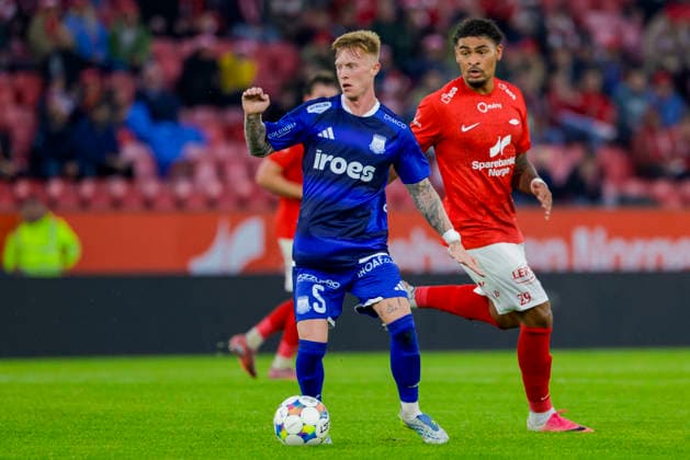 UEFA Conference Leauge 2026: Brann - Apollon Limassol Bergen 20260805. Apollon Limassols Morgan Brown og Branns Noah Jean Emmanuel Holm i UEFA Conference Leauge-kampen i fotball mellom SK Brann og Apollon Limassol pa Brann stadion. Foto: Paul S. Amundsen NTB Bergen Norge EDITORIAL USE ONLY. RESTRICTED USE FOR BETTING COMPANIES Ref:_SPOhT7up4r5pxY.jpg *** UEFA Conference League 2026 Brann Apollon Limassol Bergen 20260805 Apollon Limassol s Morgan Brown and Brann s Noah Jean Emmanuel Holm in the UEFA Conference League soccer match between SK Brann and Apollon Limassol at Brann Stadium. Photo: Paul S. Amundsen, NTB, Bergen, Norway. EDITORIAL USE ONLY. RESTRICTED USE FOR BETTING COMPANIES.  Copyright: xPaulxS.xAmundsenx xNTBx