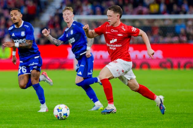 UEFA Conference Leauge 2026: Brann - Apollon Limassol Bergen 20260805. Branns Eggert Aron Gudmundsson i UEFA Conference Leauge-kampen i fotball mellom SK Brann og Apollon Limassol pa Brann stadion. Foto: Paul S. Amundsen NTB Bergen Norge EDITORIAL USE ONLY. RESTRICTED USE FOR BETTING COMPANIES Ref:_SPOcTMY2hlyOaQ.jpg *** UEFA Conference League 2026 Brann Apollon Limassol Bergen 20260805 Brann s Eggert Aron Gudmundsson in the UEFA Conference League soccer match between SK Brann and Apollon Limassol at Brann Stadium. Photo: Paul S. Amundsen, NTB, Bergen, Norway. EDEDITORIAL USE ONLY; RESTRICTED USE FOR BETTING COMPANIES  Copyright: xPaulxS.xAmundsenx xNTBx