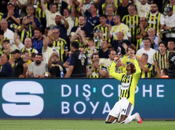 Fenerbahce v Sturm Graz - UEFA Champions League ISTANBUL, TURKIYE - AUGUST 5: Anderson Talisca (94) of Fenerbahce celebrates after scoring a goal during UEFA Champions League third qualifying round the first leg match between Fenerbahce and Sturm Graz at Chobani Stadium in Istanbul, Turkiye on August 5, 2026. Ali Atmaca Anadolu Istanbul Turkey. Editorial use only. Please get in touch for any other usage.  Copyright: x2026xAnadoluxAlixAtmacax