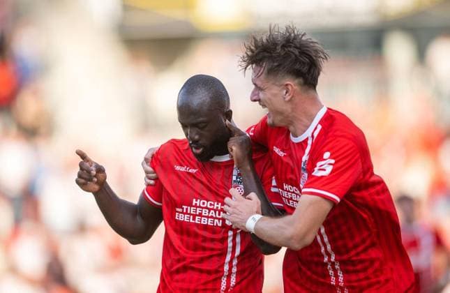 FUSSBALL REGIONALLIGA NORDOST - SAISON 2026-2027 - 3. SPIELTAG FC ROT WEISS ERFURT - SV TASMANIA BERLIN ** NUR FÜR REDAKTIONELLE ZWECKE ** EDITORIAL USE ONLY **<p>05 08 2026-Erfurt: Fussball Regionalliga Nordost 3. Spieltag Saison 2026-2027 Steigerwaldstadion FC Rot Weiss Erfurt - SV Tasmania Berlin im Foto: ( Deutschland Thueringen Erfurt Copyright: SaschaxFromm *** SOCCER REGIONAL LEAGUE NORTHEAST 2026–2027 SEASON, MATCHDAY 3: FC ROT WEISS ERFURT VS. SV TASMANIA BERLIN ** FOR EDITORIAL USE ONLY ** EDITORIAL USE ONLY ** August 5, 2026 Erfurt Soccer Regional League Northeast Matchday 3, 2026–2027 Season, Steigerwaldstadion, FC Rot Weiss Erfurt vs. SV Tasmania Berlin, photo taken in Erfurt, Thuringia, Germany. Copyright SaschaxFromm Copyright: SaschaxFromm doc8713w3ugvm8b0o8uqwi ,EDITORIAL USE ONLY