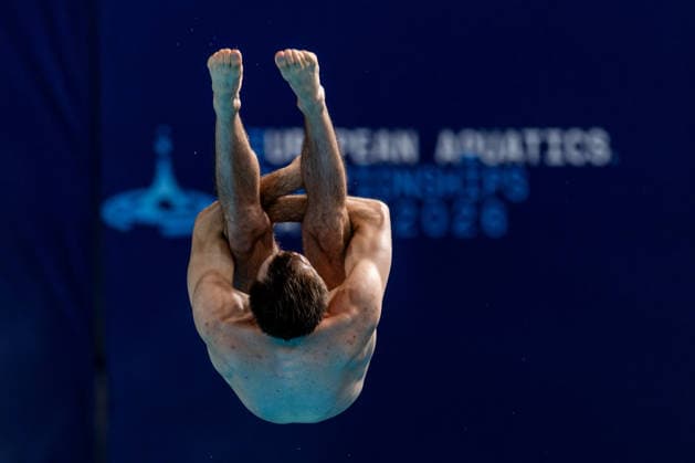 SWIMMING - EAC 2026 PARIS,FRANCE,05.AUG.26 - SWIMMING - European Aquatics Championships Paris 2026, diving, 3m springboard, men. Image shows Nikolaj Schaller (AUT).  GEPAxpictures xPhilippxBrem