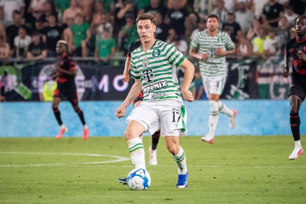Marius Corbu seen during UEFA Europa League qualifying game between teams of Ferencvaros and Gornik Zabrze (Matej Sagan Ball Raw Images) Budapest Groupama Arena Slovakia Copyright: xMatejxSaganx DSC01795