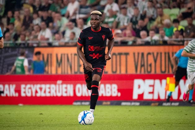 Taofeek Ismaheel seen during UEFA Europa League qualifying game between teams of Ferencvaros and Gornik Zabrze (Matej Sagan Ball Raw Images) Budapest Groupama Arena Slovakia Copyright: xMatejxSaganx DSC02228