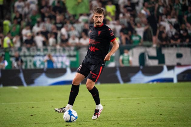 Michal Sacek seen during UEFA Europa League qualifying game between teams of Ferencvaros and Gornik Zabrze (Matej Sagan Ball Raw Images) Budapest Groupama Arena Slovakia Copyright: xMatejxSaganx DSC02526