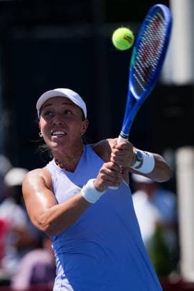 National Bank Open 2026 - Day 5 TORONTO, CANADA - AUGUST 5 : Jessica Pegula of the United States in action against Magdalena Frech of Poland in the round of 64 during the WTA, Tennis Damen 1000 National Bank Open in Toronto, Ontario, Canada on August 5, 2026. Mert Alper Dervis Anadolu Toronto Canada. Editorial use only. Please get in touch for any other usage.  Copyright: x2026xAnadoluxMertxAlperxDervisx