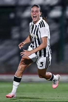 Db Biella(To) 05 08 2026 - qualificazione Women™s Champions League Juventus-Torreense foto Daniele Buffa Image nella foto: esultanza gol Estela Carbonell 
