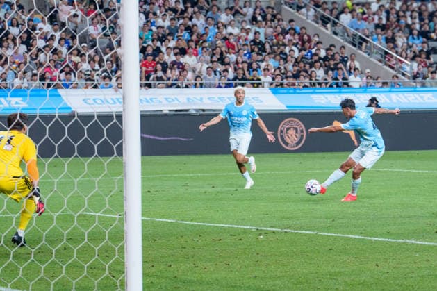2026 2026 Coupang Play Series football match ( Team K League vs Manchester City FC - 2026 08 05 ) SEOUL, SOUTH KOREA, AUGUST 05: Tijjani Reijnders of Manchester City scores his team s goal during the 2026 Coupang Play Series football match between Team K League and Manchester City FC at the Seoul World Cup Stadium in Seoul, South Korea, on August 05, 2026. Seoul Seoul World Cup Stadium South Korea 8284_287535 Copyright: xStevexChoxKyewoong PentaxPressx