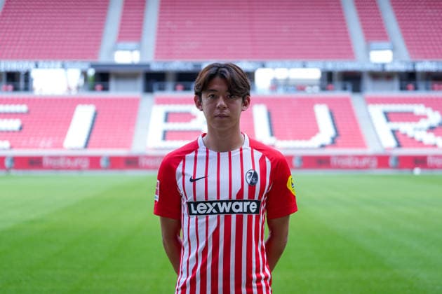 Rihito Yamamoto (SC Freiburg, 20); SC Freiburg; 1.BL, Bundesliga, Porträttermin 2026 2027 Freiburg Europa-Park Stadion Baden-Wuerttemberg Deutschland *** Rihito Yamamoto, SC Freiburg, 20 SC Freiburg 1 BL, Bundesliga, Photo Shoot 2026 2027, Freiburg, Europa-Park Stadium, Baden-Württemberg, Germany Copyright: AA_STEINSIEK.CH
