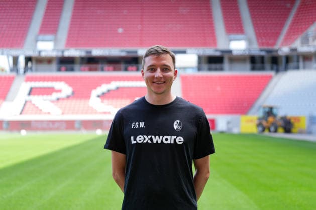 Franz-Georg Wieland (SC Freiburg, Performance Analyst); SC Freiburg; 1.BL, Bundesliga, Porträttermin 2026 2027 Freiburg Europa-Park Stadion Baden-Wuerttemberg Deutschland *** Franz Georg Wieland, SC Freiburg; Performance Analyst, SC Freiburg 1st Division; Bundesliga; Profile Session 2026–2027; Freiburg; Europa-Park Stadium; Baden-Württemberg; Germany Copyright: AA_STEINSIEK.CH