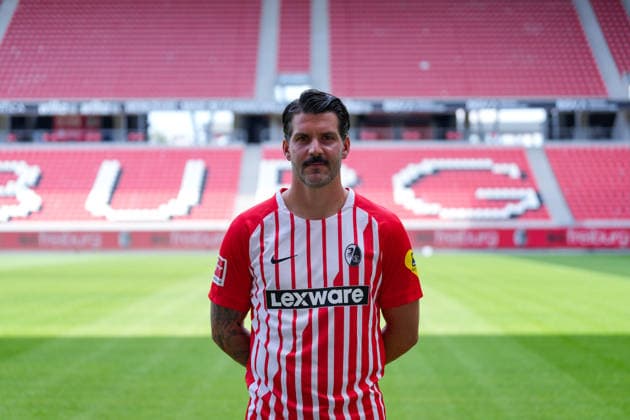 Anthony Jung (SC Freiburg, 05); SC Freiburg; 1.BL, Bundesliga, Porträttermin 2026 2027 Freiburg Europa-Park Stadion Baden-Wuerttemberg Deutschland *** Anthony Jung, SC Freiburg, May 5, SC Freiburg 1, Bundesliga, Profile Session 2026–2027, Freiburg, Europa-Park Stadium, Baden-Württemberg, Germany Copyright: AA_STEINSIEK.CH