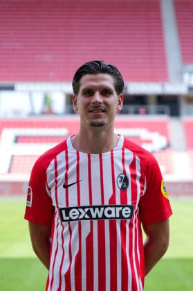 Igor Matanovic (SC Freiburg, 31); SC Freiburg; 1.BL, Bundesliga, Porträttermin 2026 2027 Freiburg Europa-Park Stadion Baden-Wuerttemberg Deutschland *** Igor Matanovic, SC Freiburg, 31, SC Freiburg 1, Bundesliga, Profile Session 2026–2027, Freiburg, Europa-Park Stadium, Baden-Württemberg, Germany Copyright: AA_STEINSIEK.CH