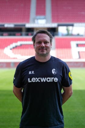 Reha-Trainer Matthias Rosa; SC Freiburg; 1.BL, Bundesliga, Porträttermin 2026 2027 Freiburg Europa-Park Stadion Baden-Wuerttemberg Deutschland *** Rehabilitation Coach Matthias Rosa, SC Freiburg 1 (Bundesliga), Bundesliga, Profile Session 2026–2027, Freiburg, Europa-Park Stadium, Baden-Württemberg, Germany Copyright: AA_STEINSIEK.CH